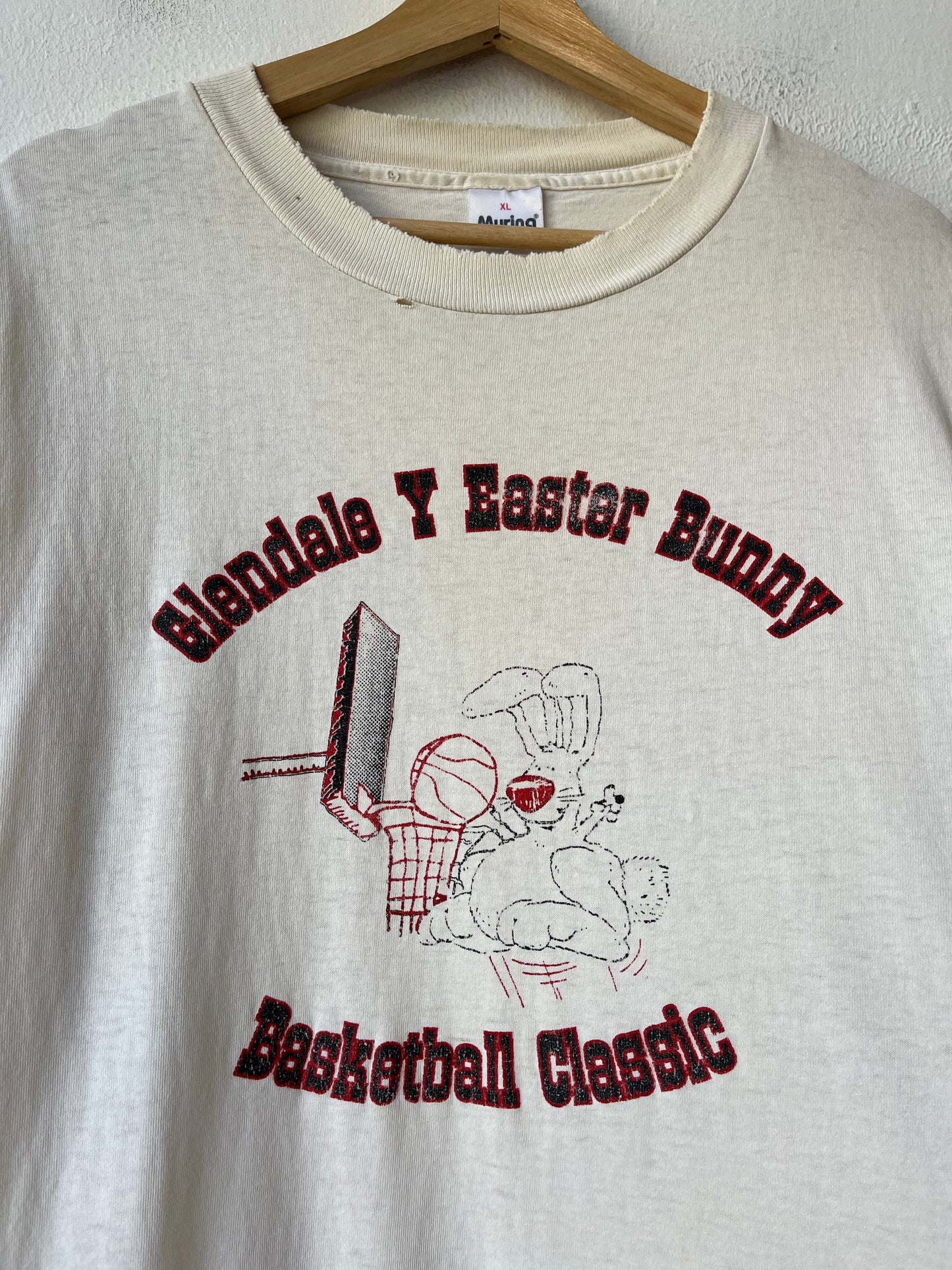 90's Easter Bunny Basketball T-Shirt