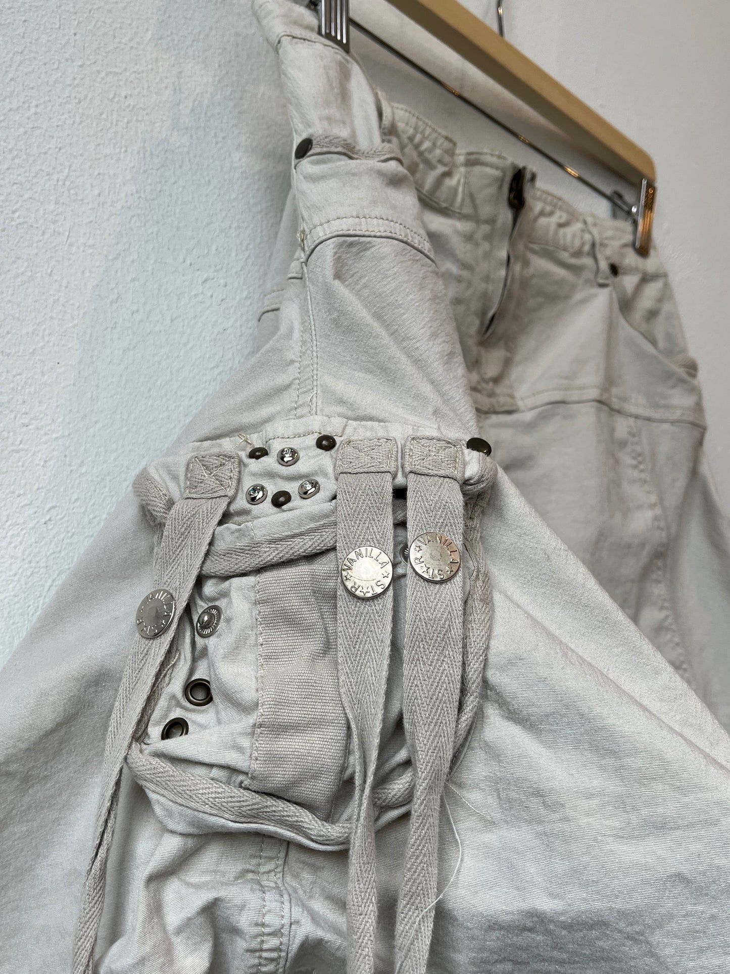 Y2K Asymmetrical Cargo Skirt 30"