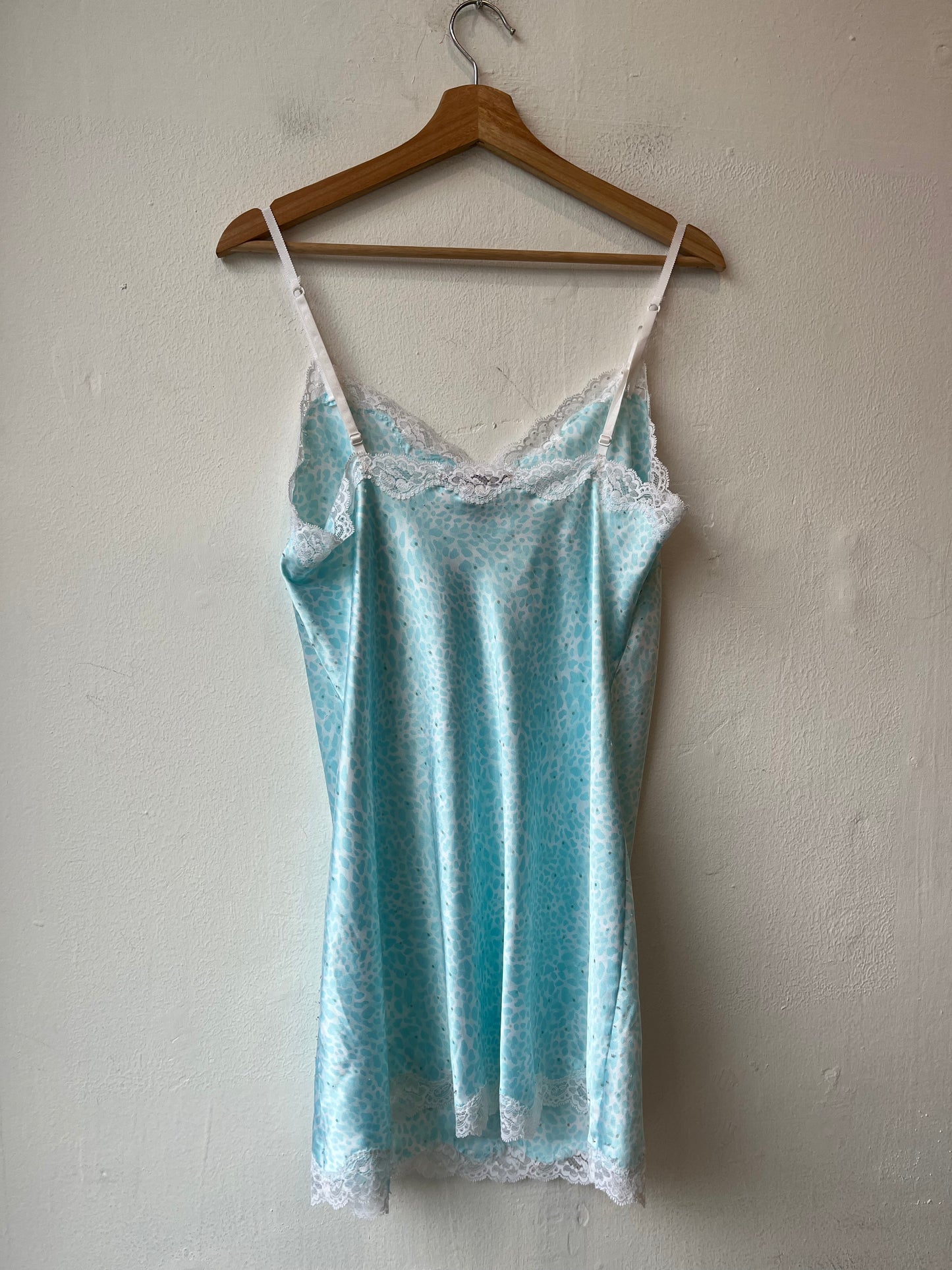Y2K Blue Cheetah Night Dress