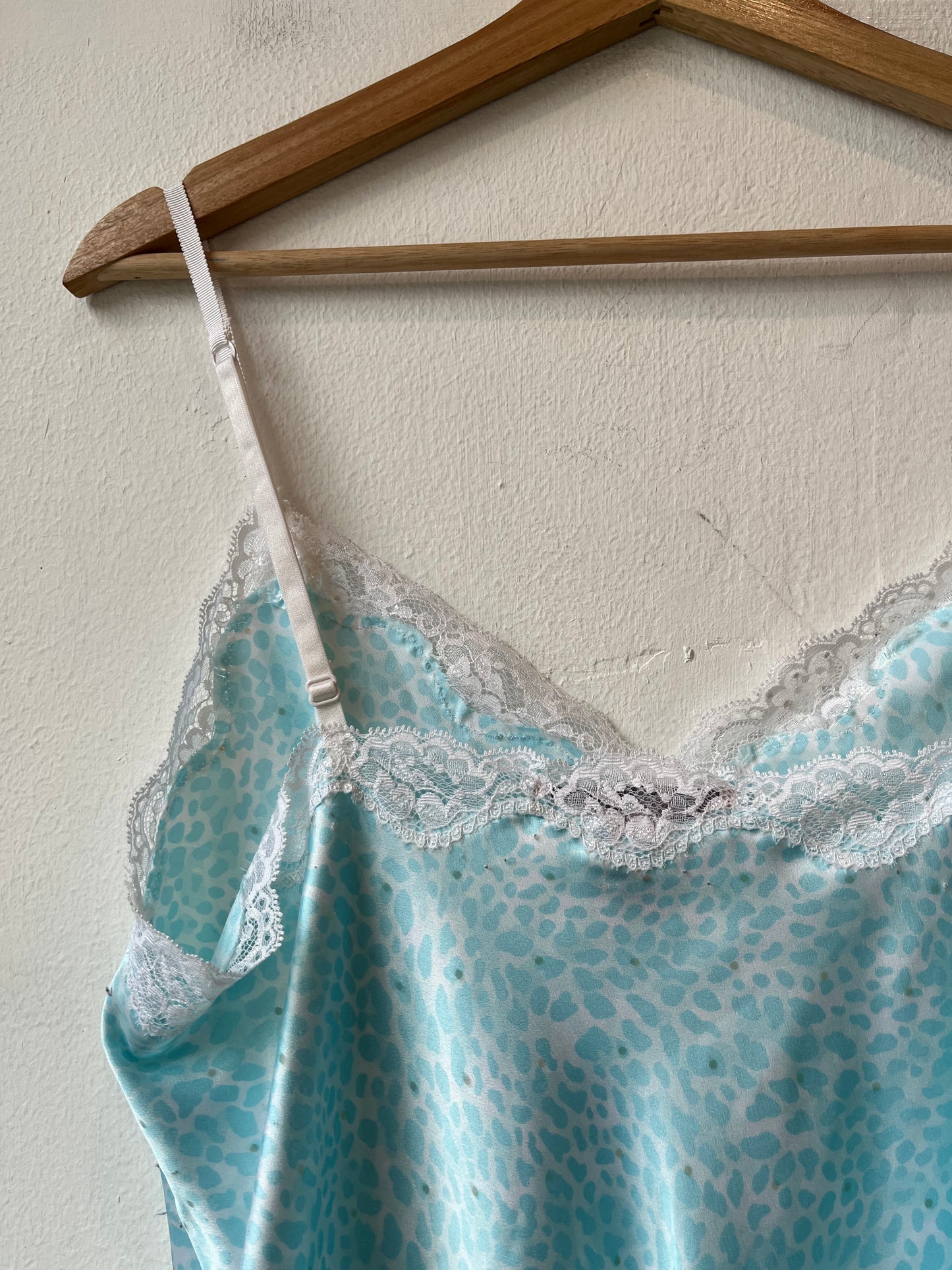 Y2K Blue Cheetah Night Dress