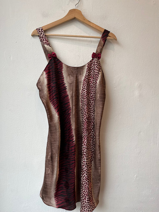 Y2K Animal Print Dress