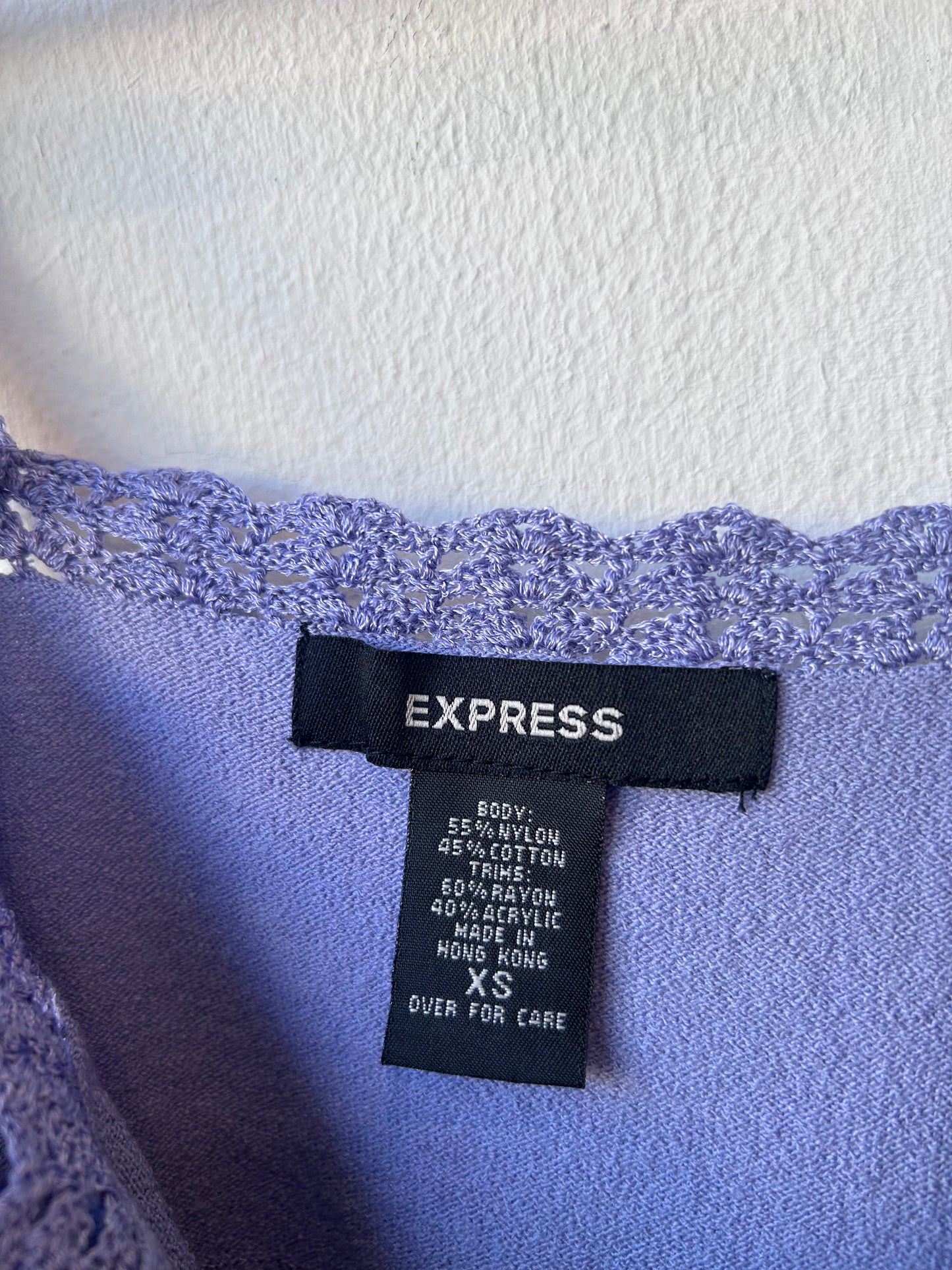 Y2K Lilac Rayon Tank Top