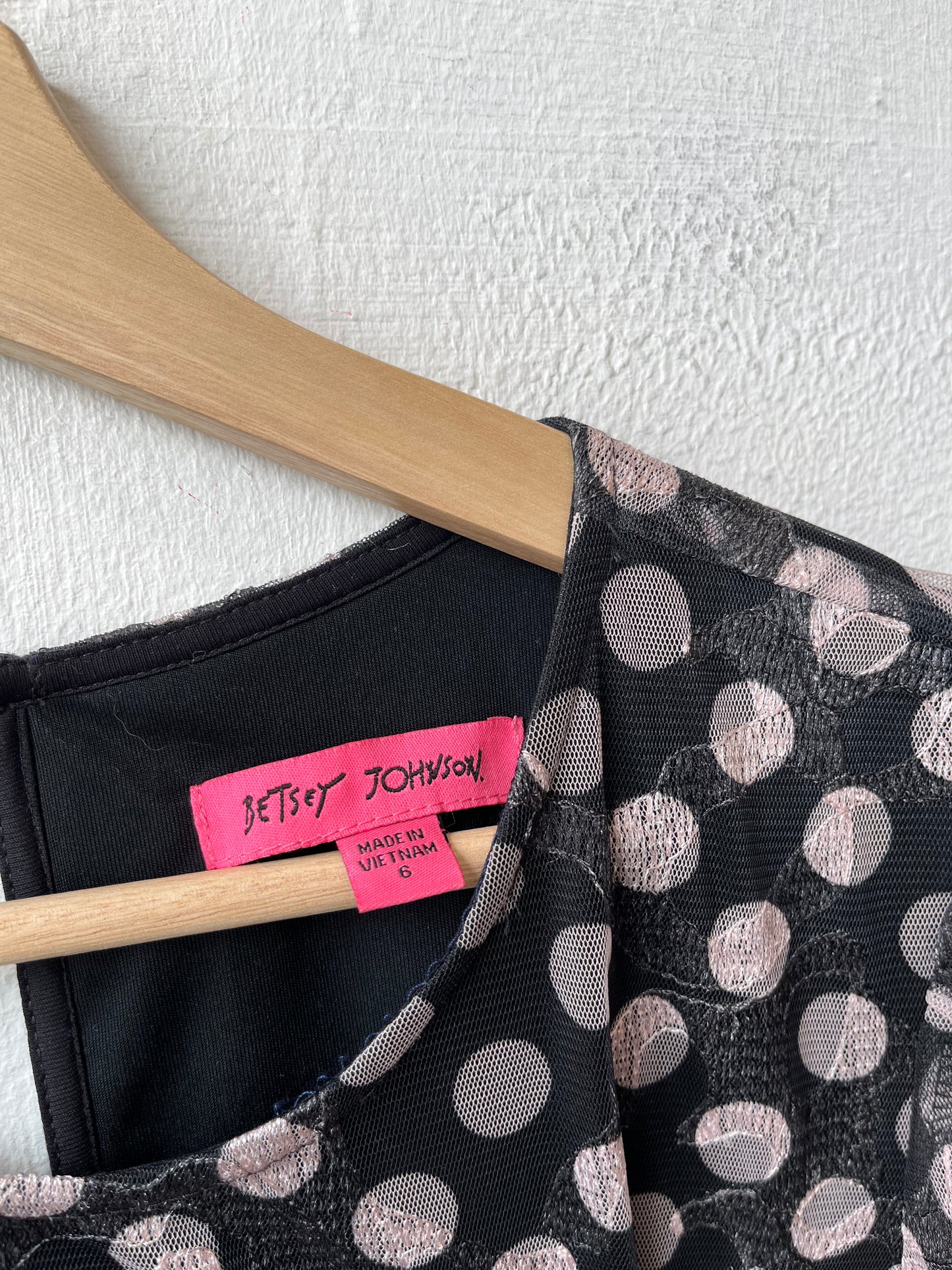 Y2K Betsey Johnson Polka Dot Dress