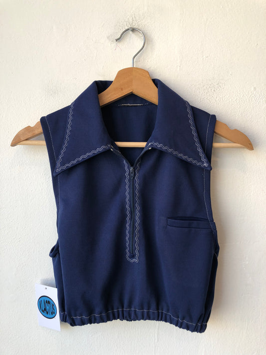 70's Collared Tank Top