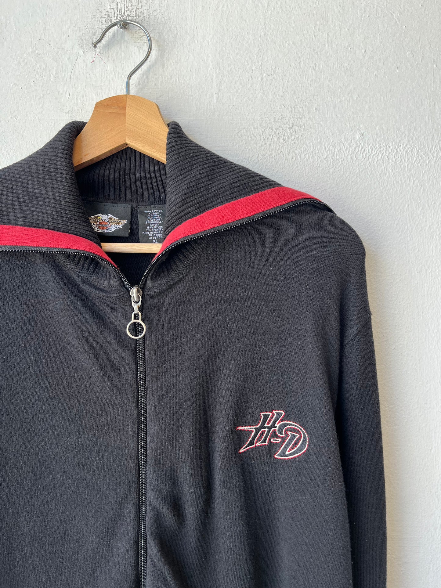 Y2K Harley Zip Sweater