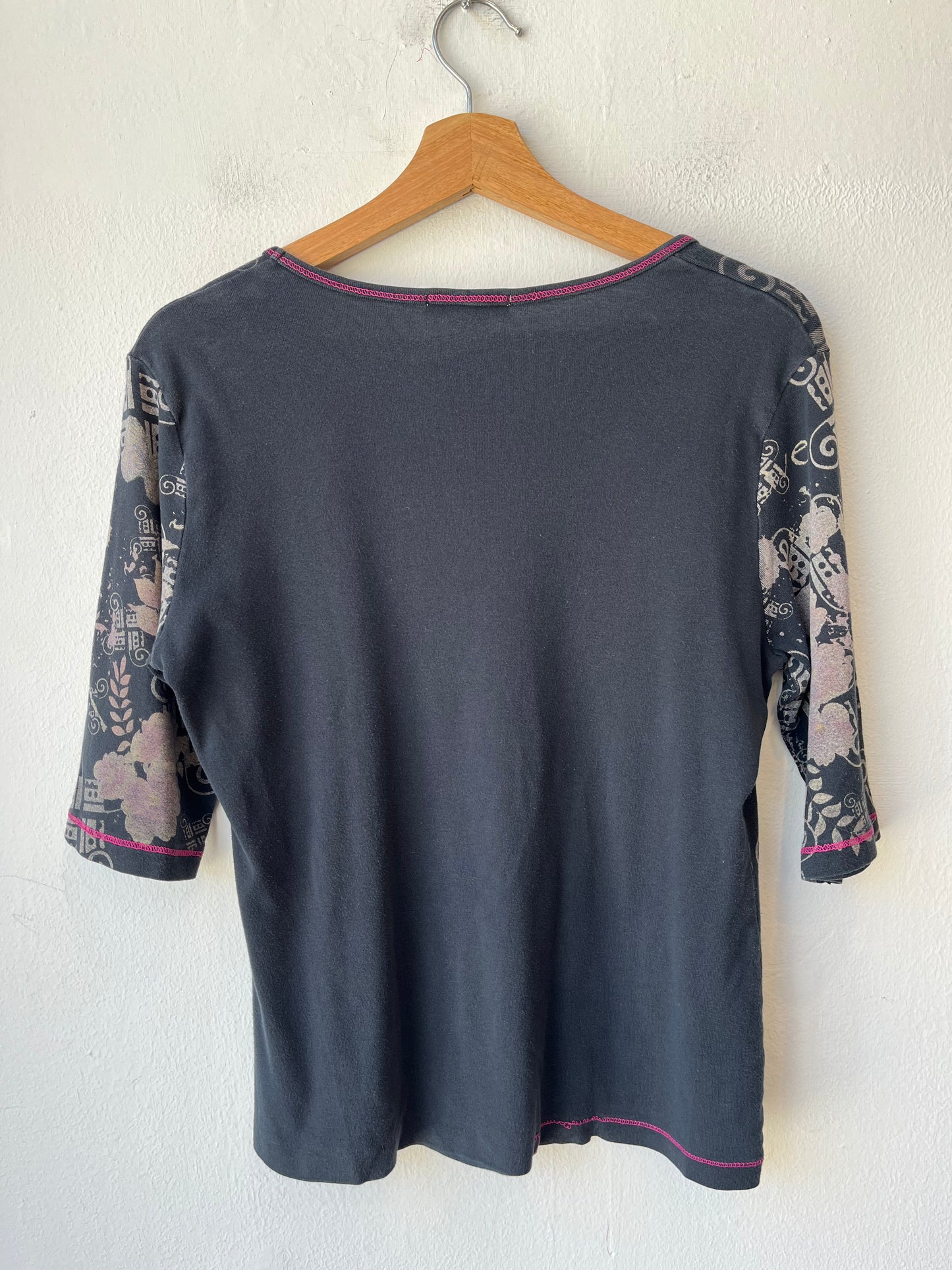 Y2K Rhinestone 1/2 Sleeve Top
