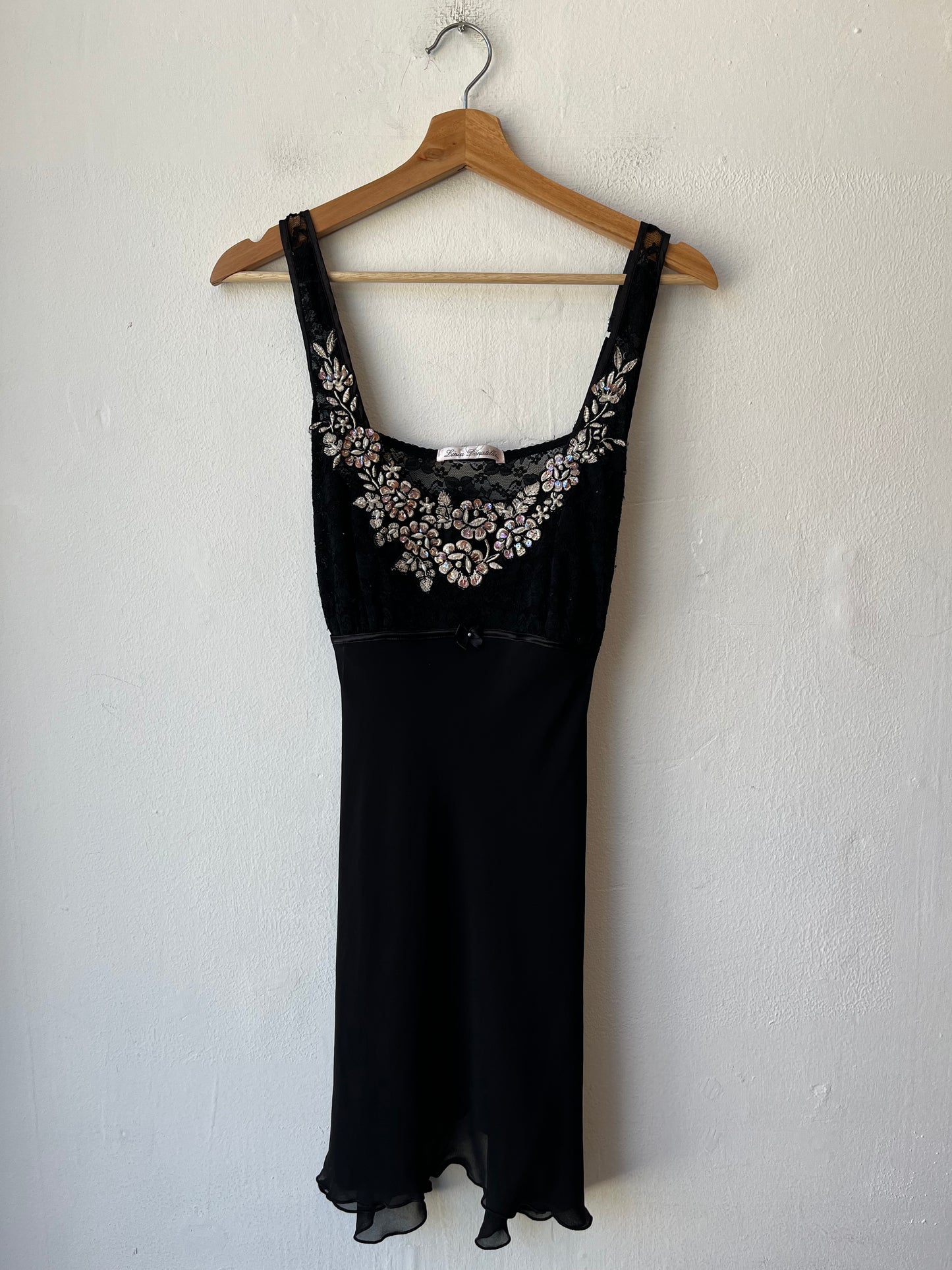 Y2K Sequin Floral Babydoll Dress