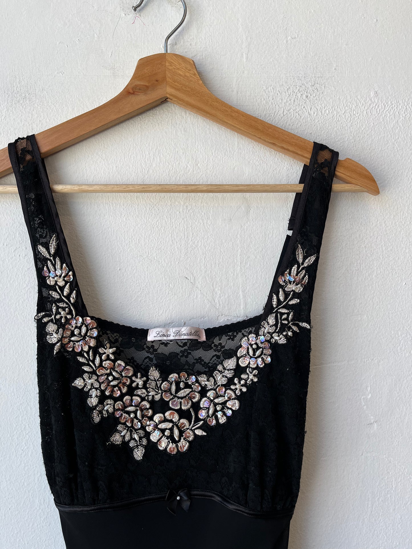 Y2K Sequin Floral Babydoll Dress