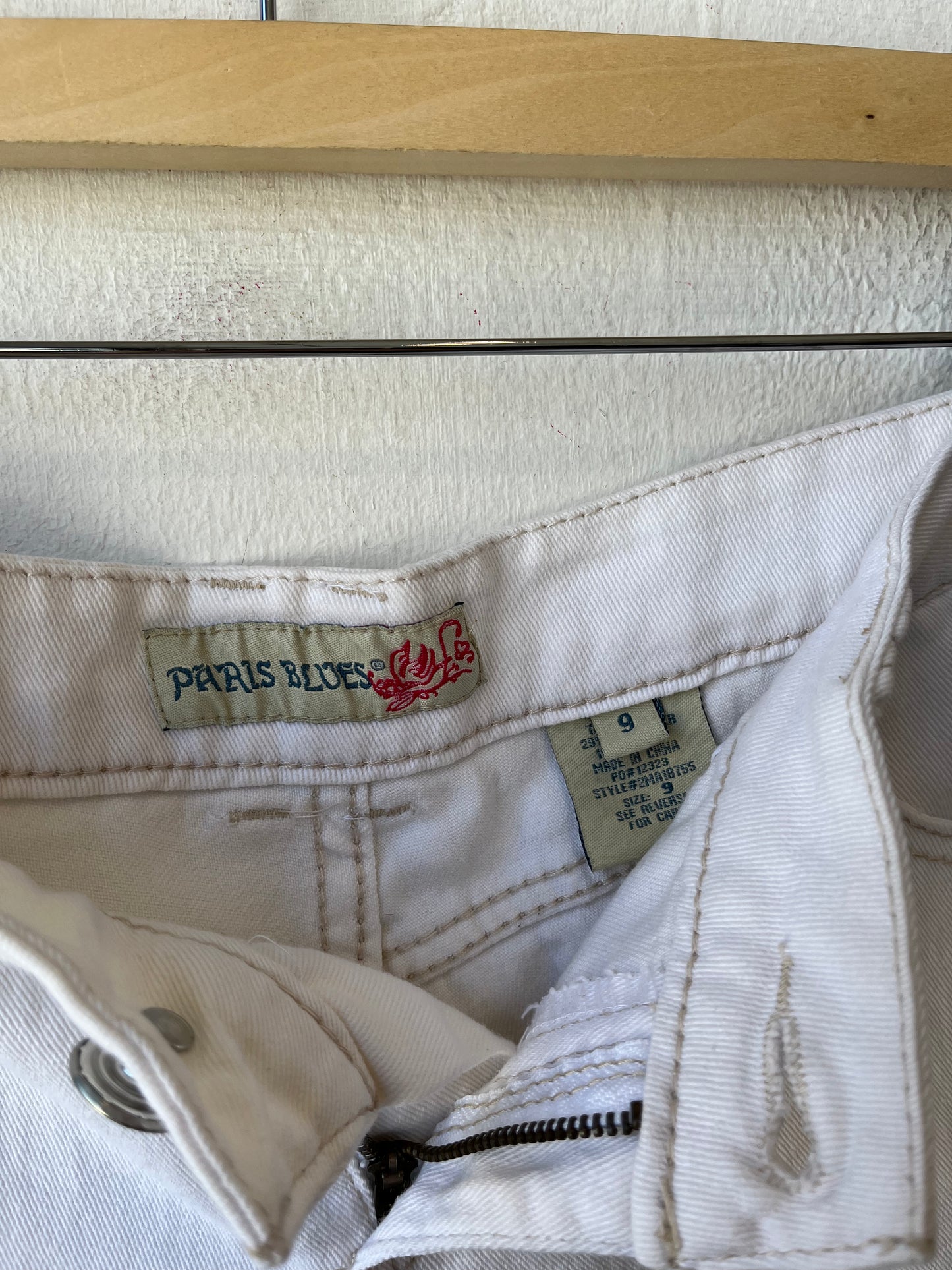 Y2K White Low Rise Shorts 32"
