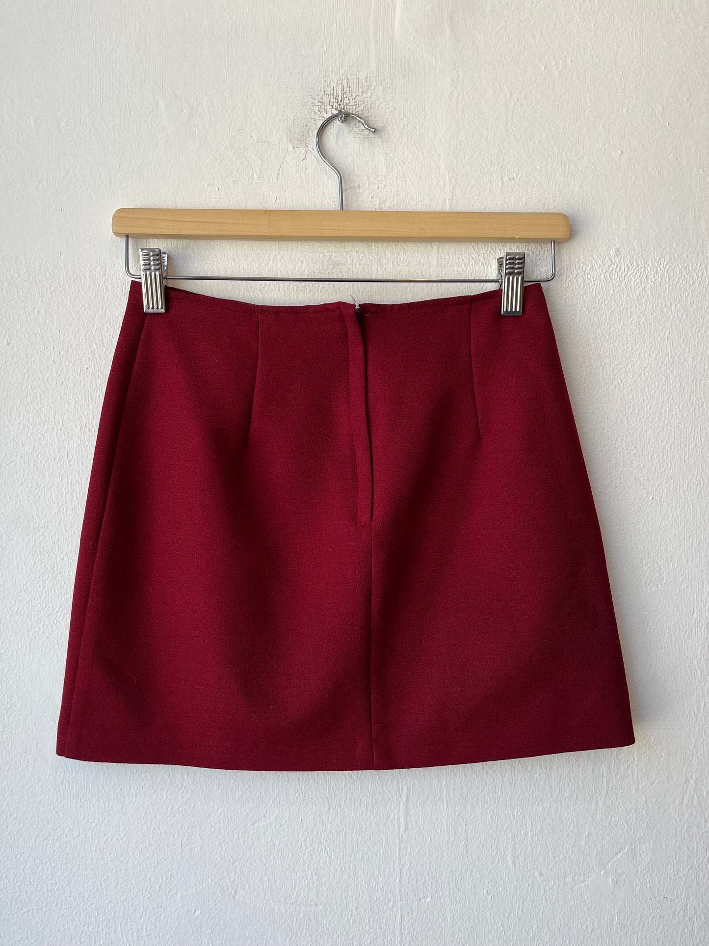 90's Red Mini Skirt 25"