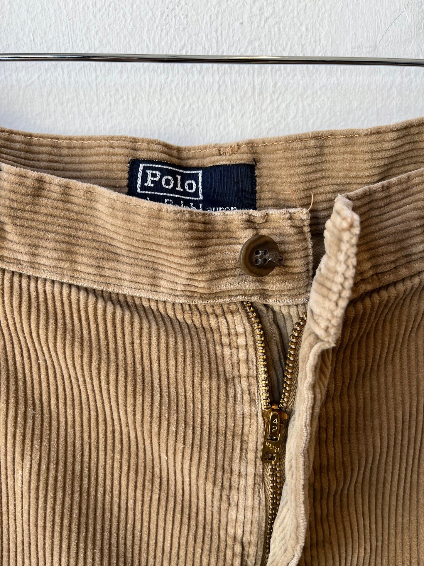 80's Pleated Polo Corduroy Pants 30"