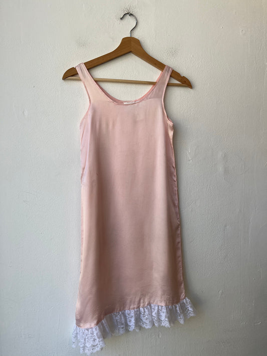 80's Gunne Sax Pink Slip Dress