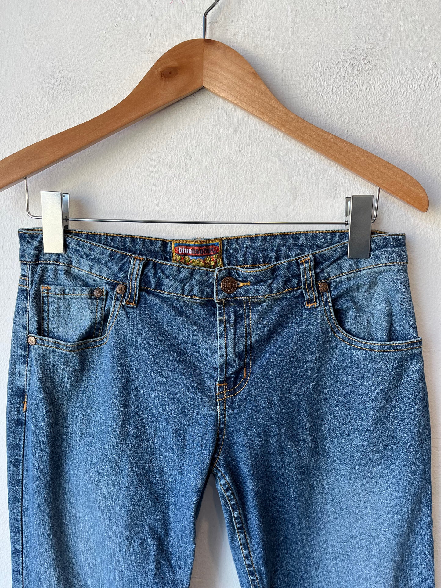 Y2K Applique Flare Jeans 30"