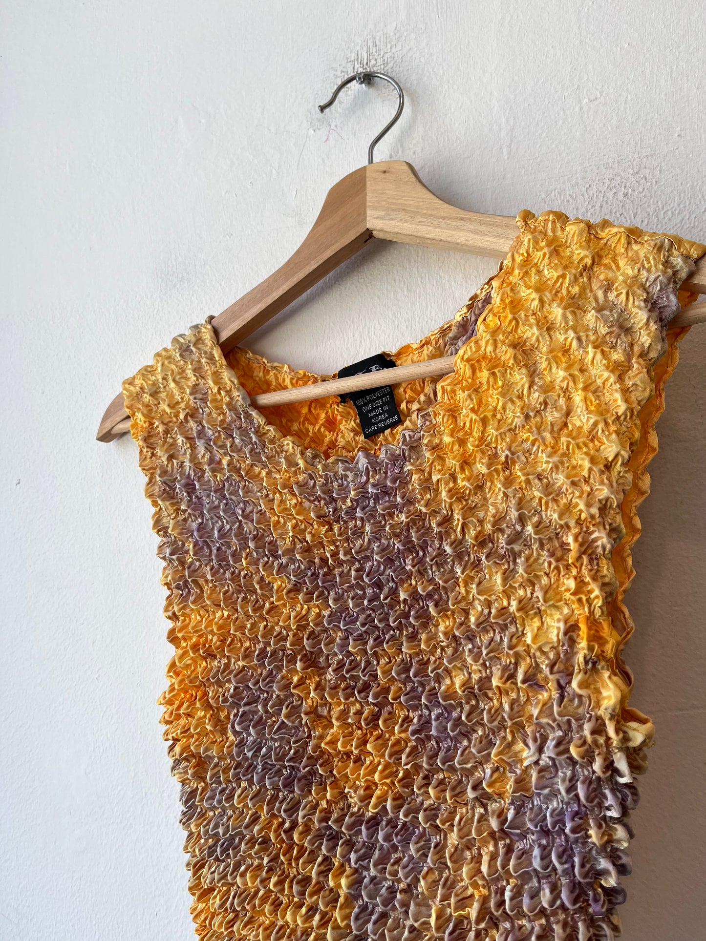 Y2K Yellow Scrunch Top