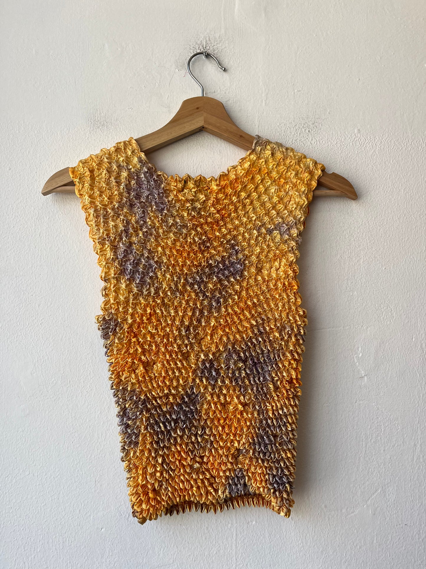Y2K Yellow Scrunch Top