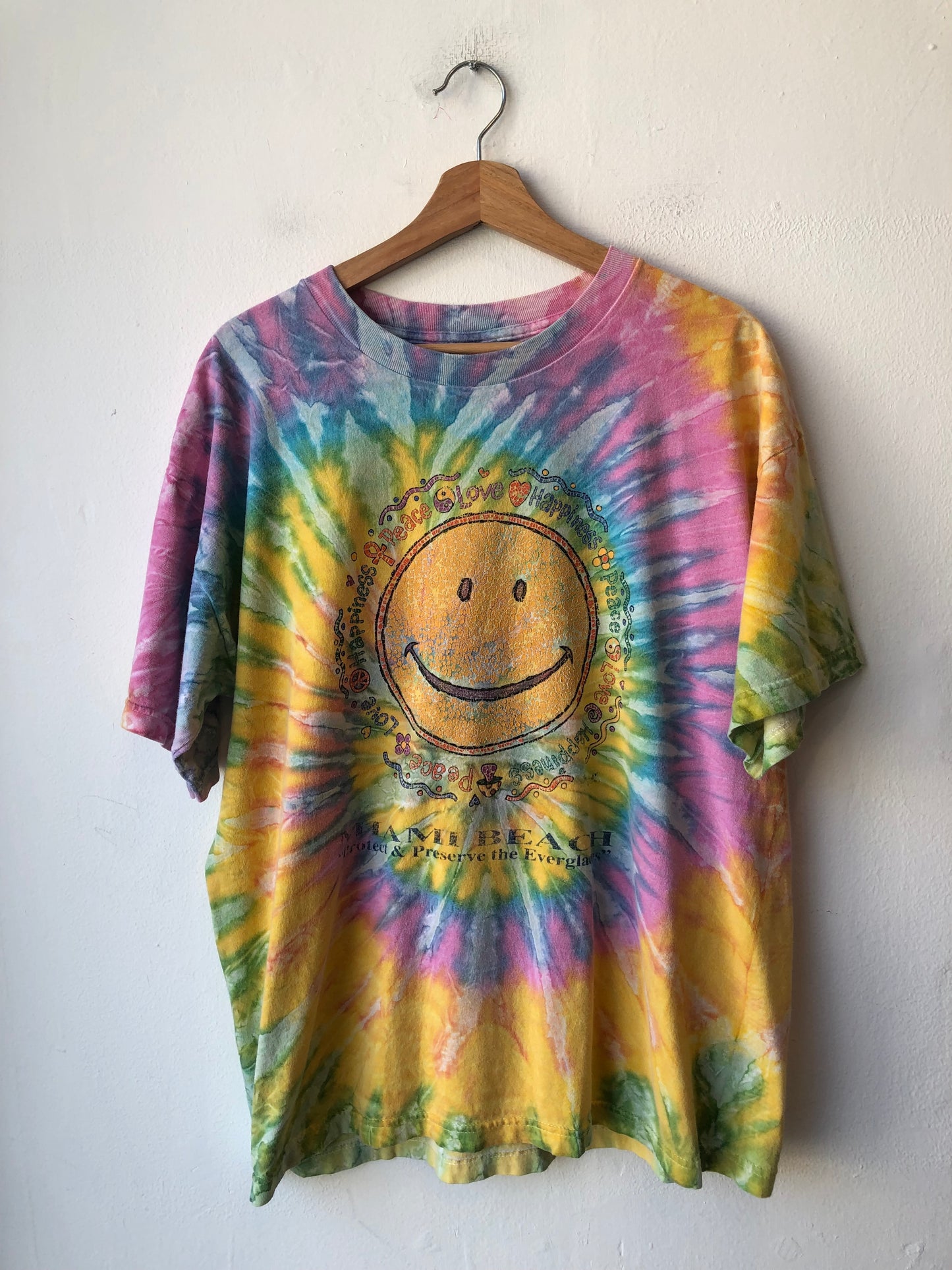 Y2K Miami Beach Tie-Dye T-Shirt