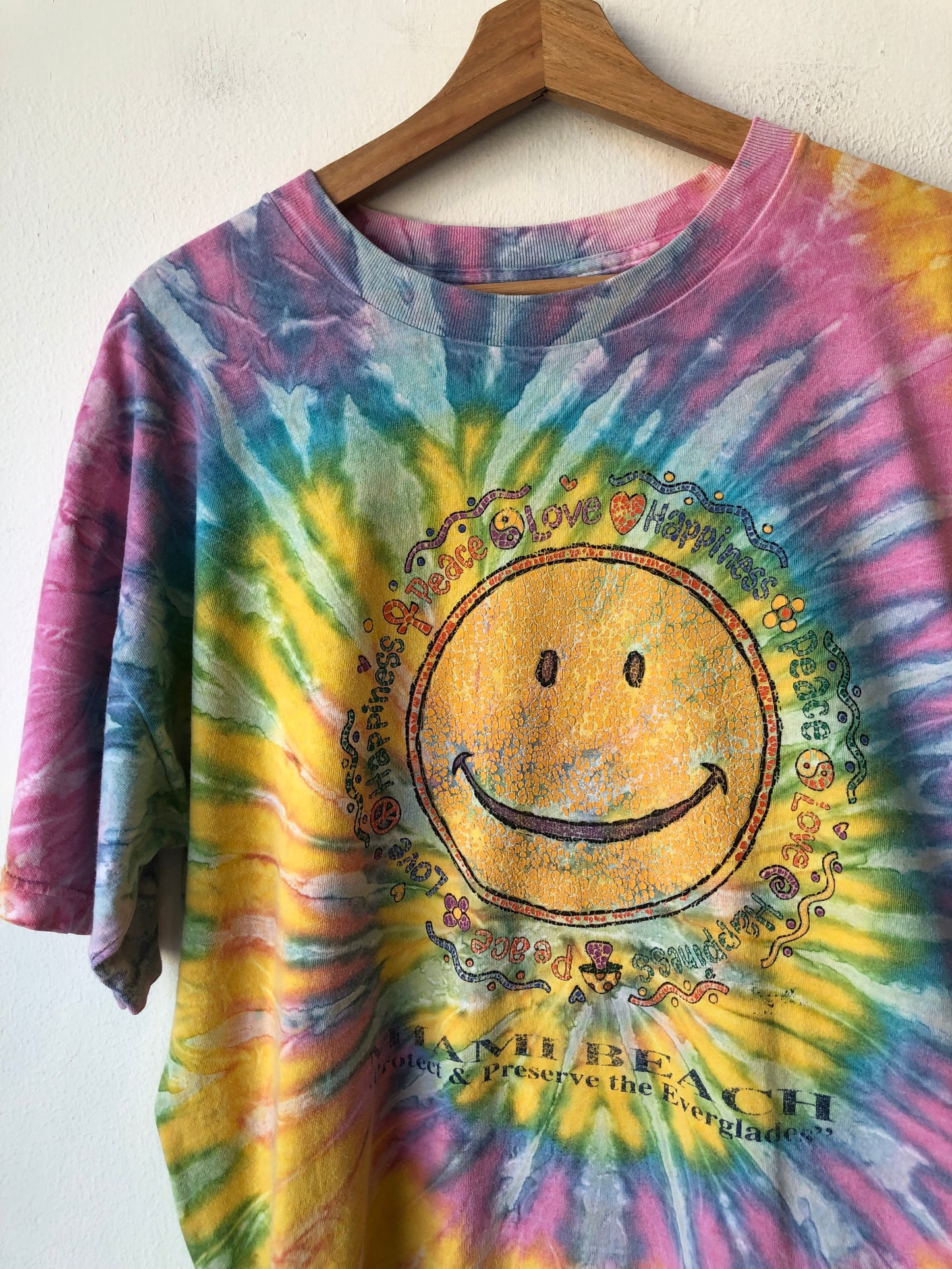 Y2K Miami Beach Tie-Dye T-Shirt