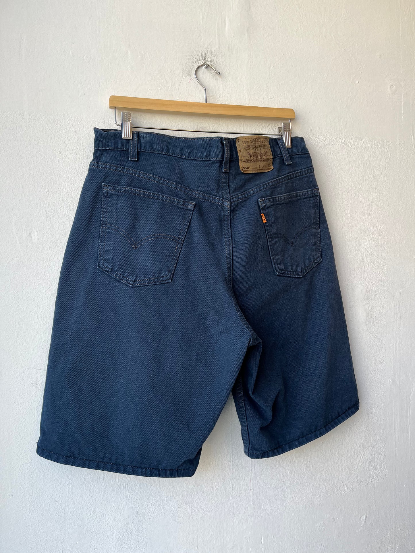 90's Levi's Orange Tab Blue Shorts 36"