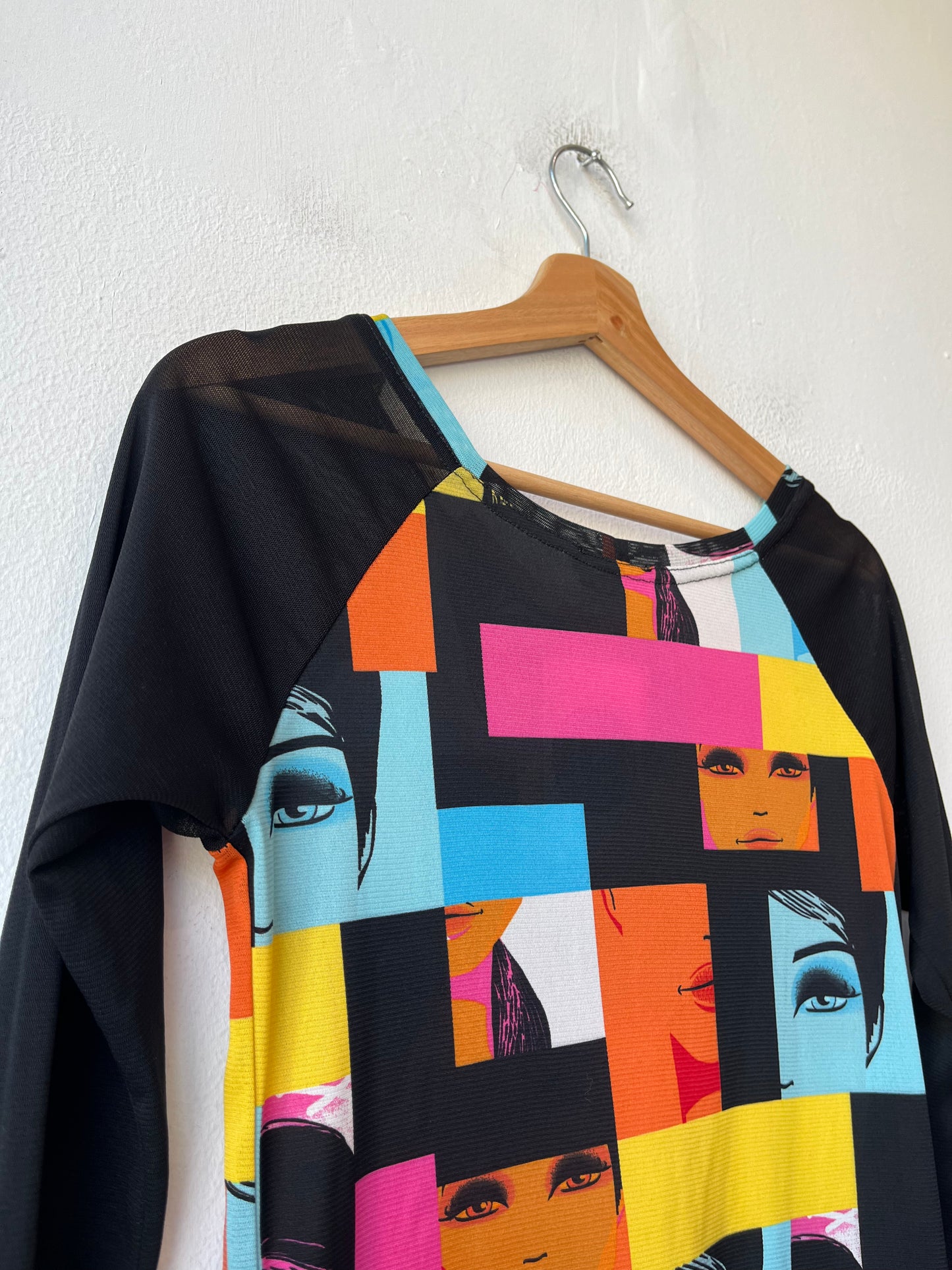 Y2K Asymmetrical Mesh Dress