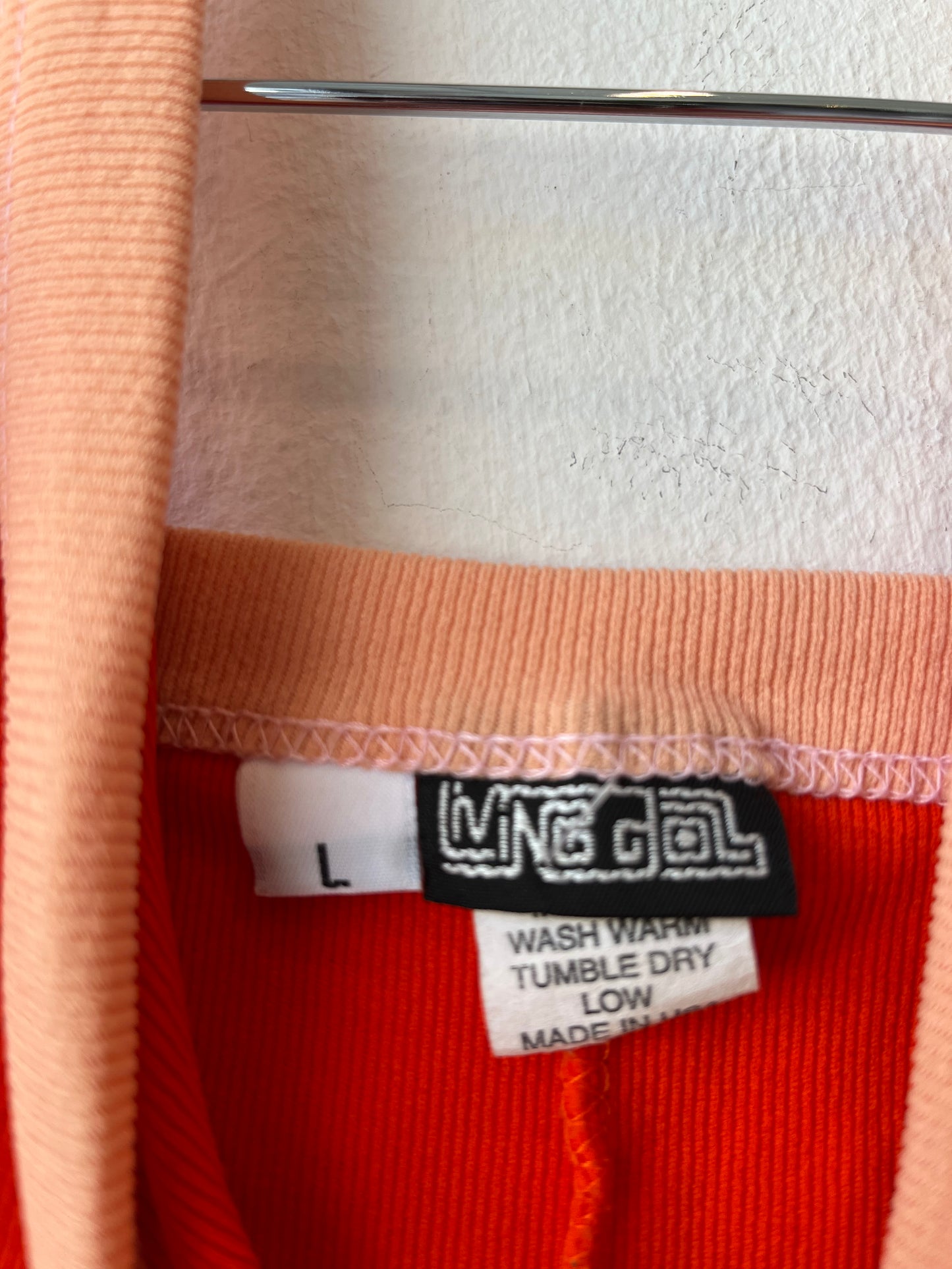 90's Orange Halter Top