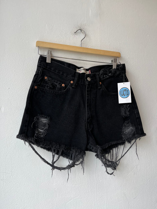 Y2K Black Levi's Cutoff Shorts 28"