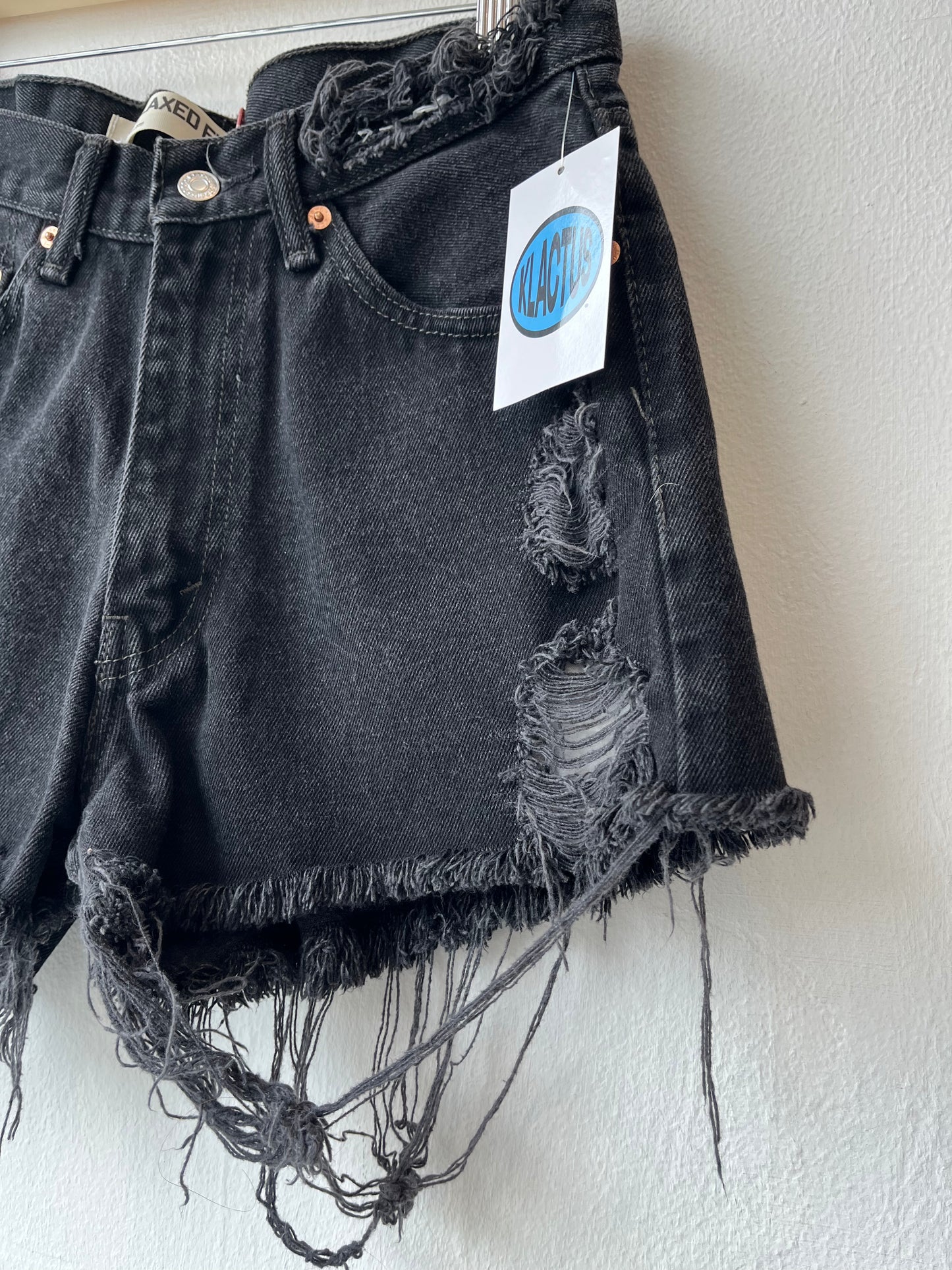 Y2K Black Levi's Cutoff Shorts 28"
