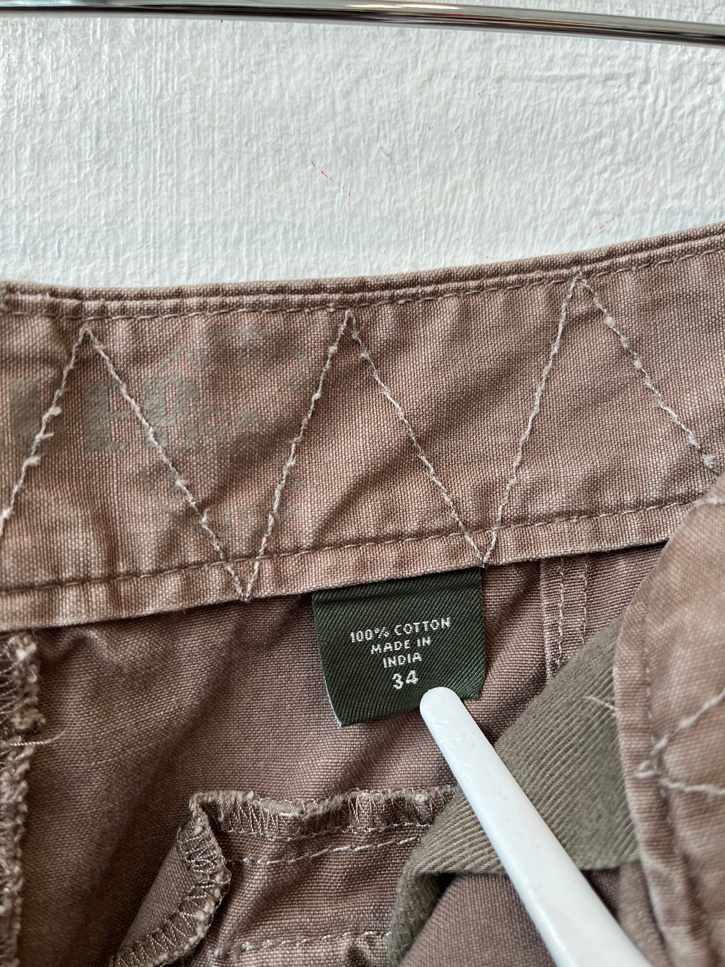 Y2K Brown Cargo Shorts 30-34"