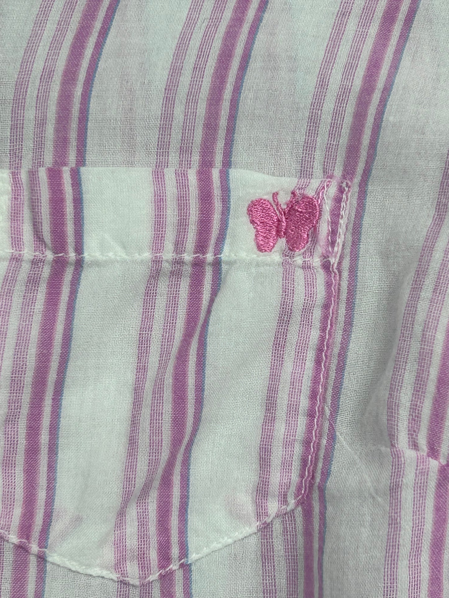 Y2K Striped Button Up Shirt