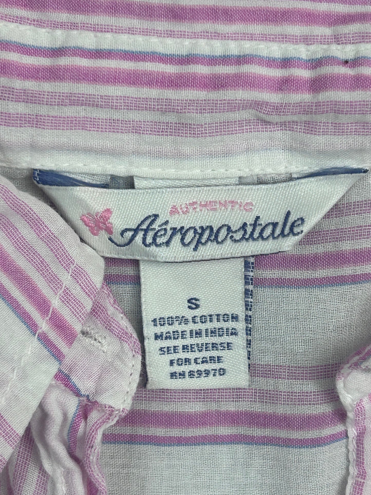 Y2K Striped Button Up Shirt
