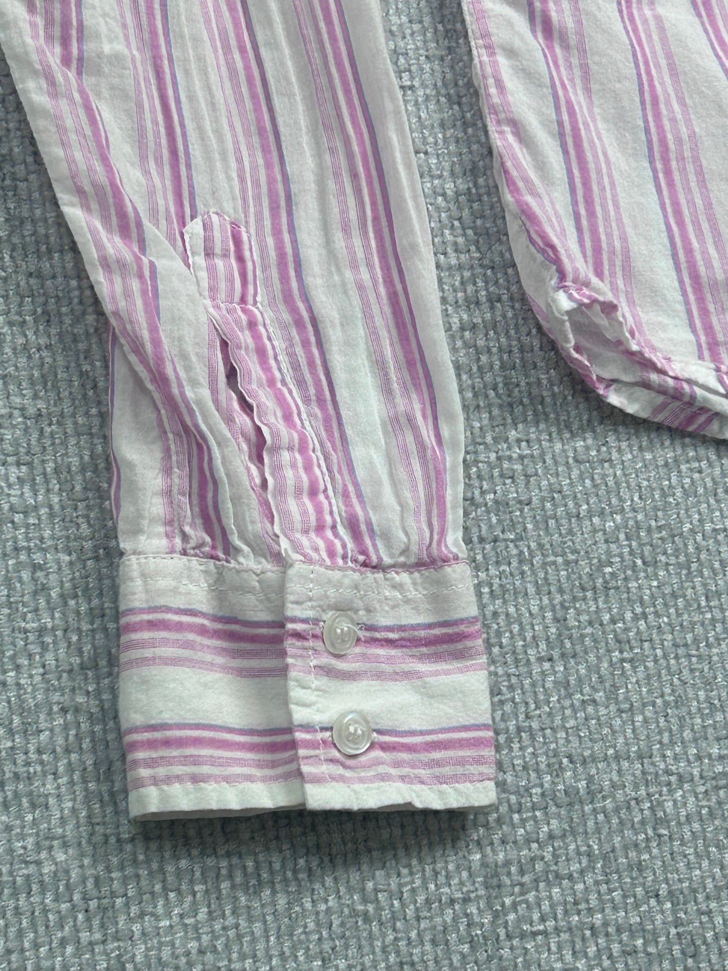 Y2K Striped Button Up Shirt