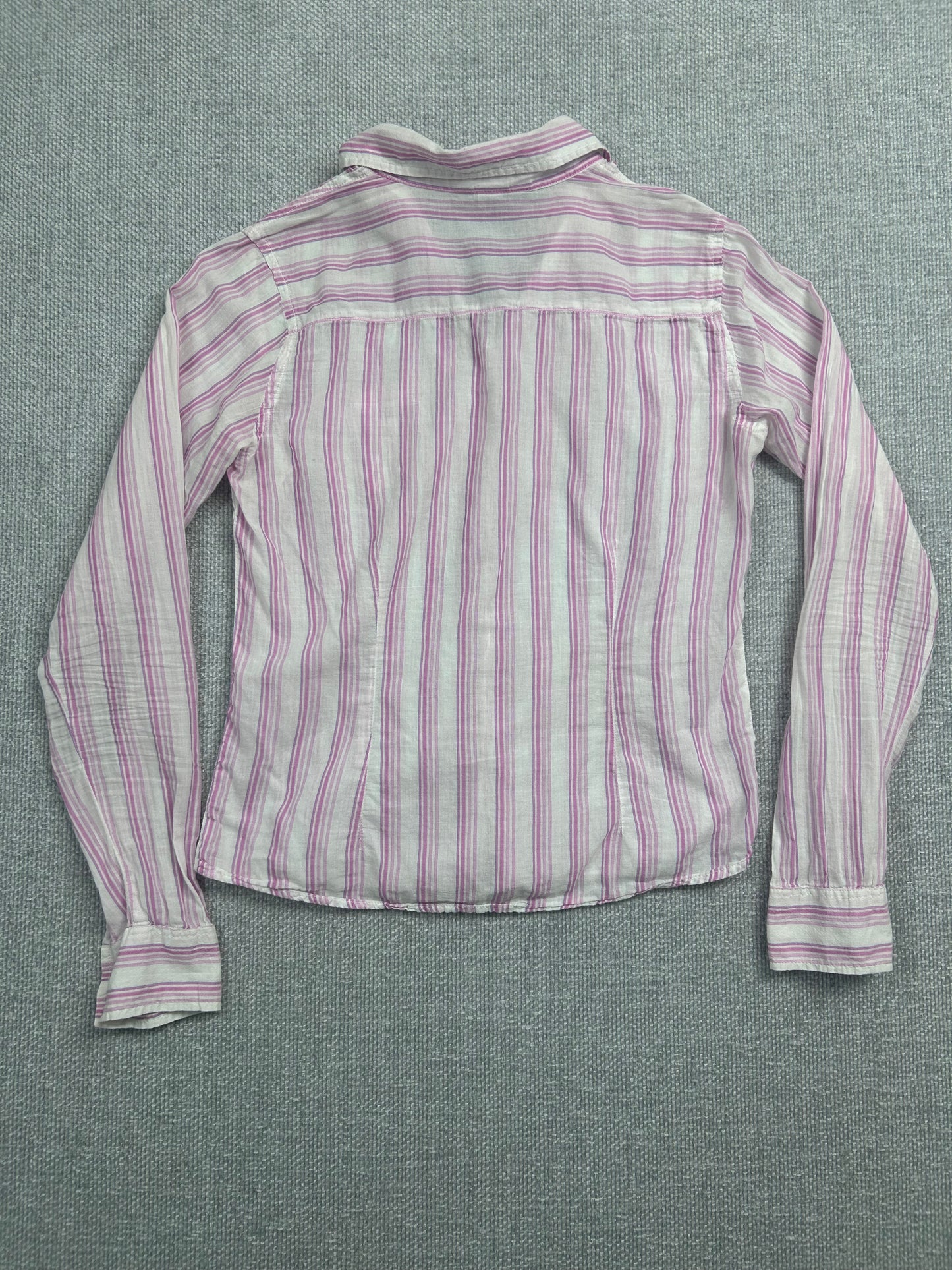 Y2K Striped Button Up Shirt