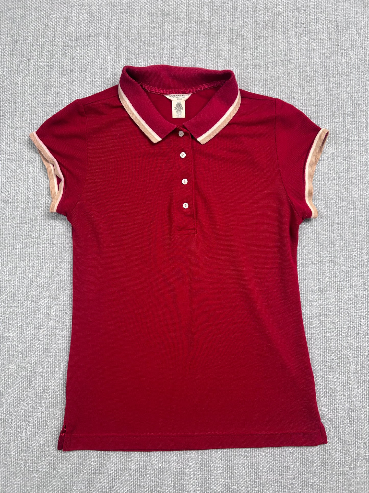 Y2K Red Polo Shirt