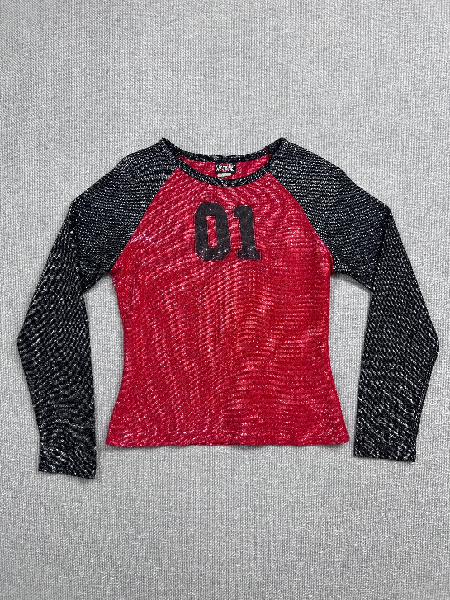 90's Sparkly Raglan Top