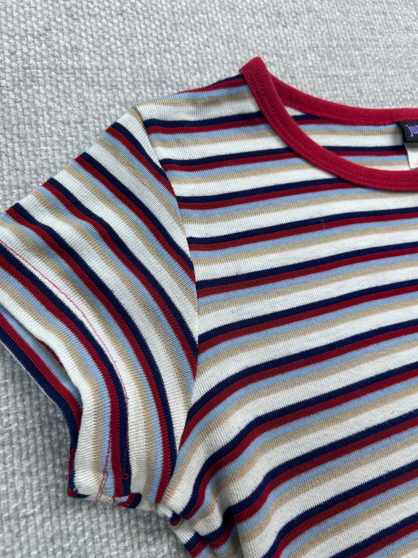 90's Striped Baby Tee