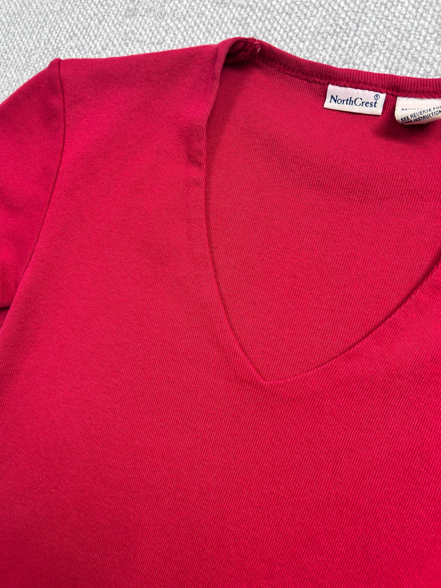 Y2K Red Baby Tee