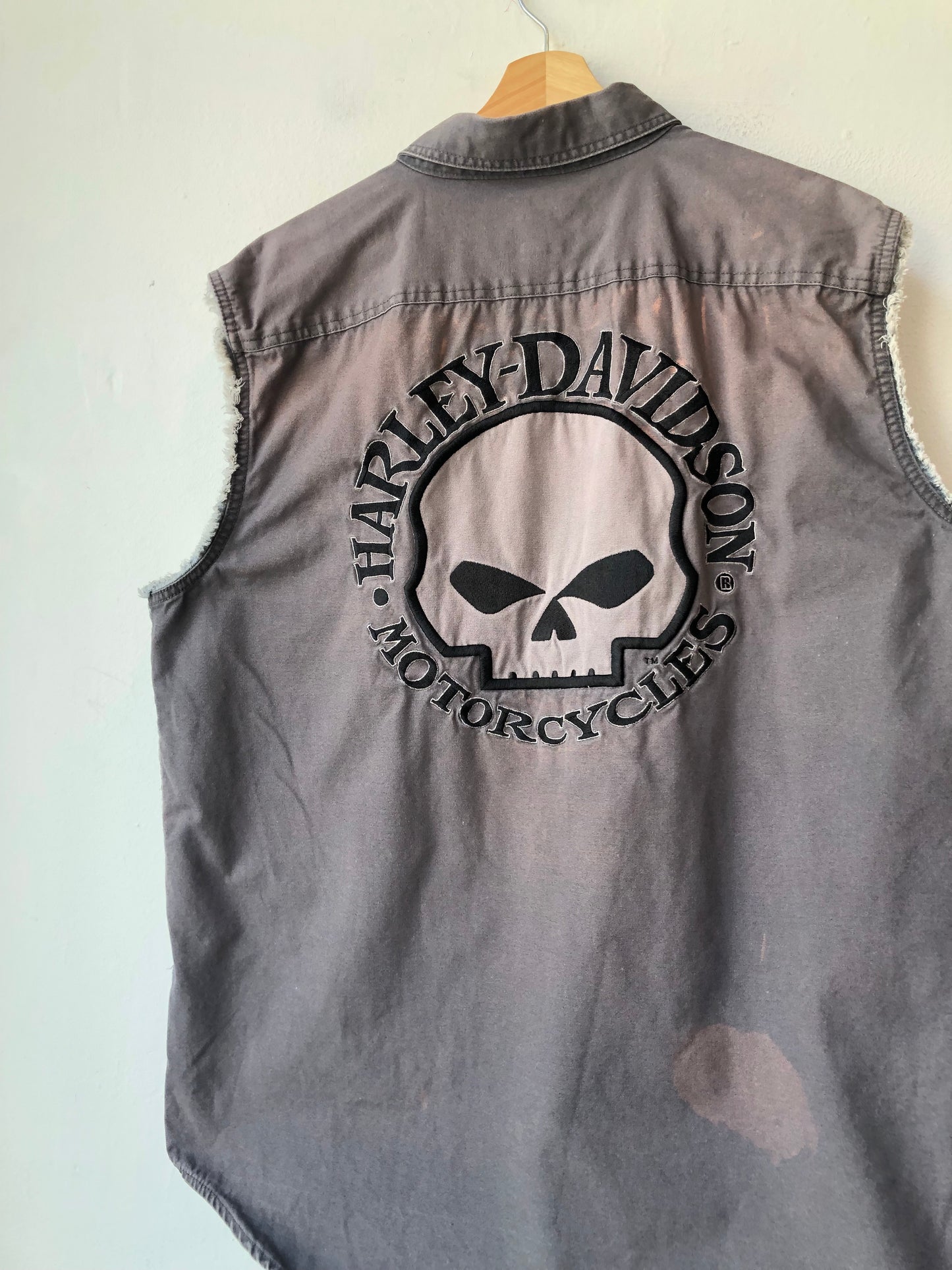 Y2K Cutoff Harley Shirt