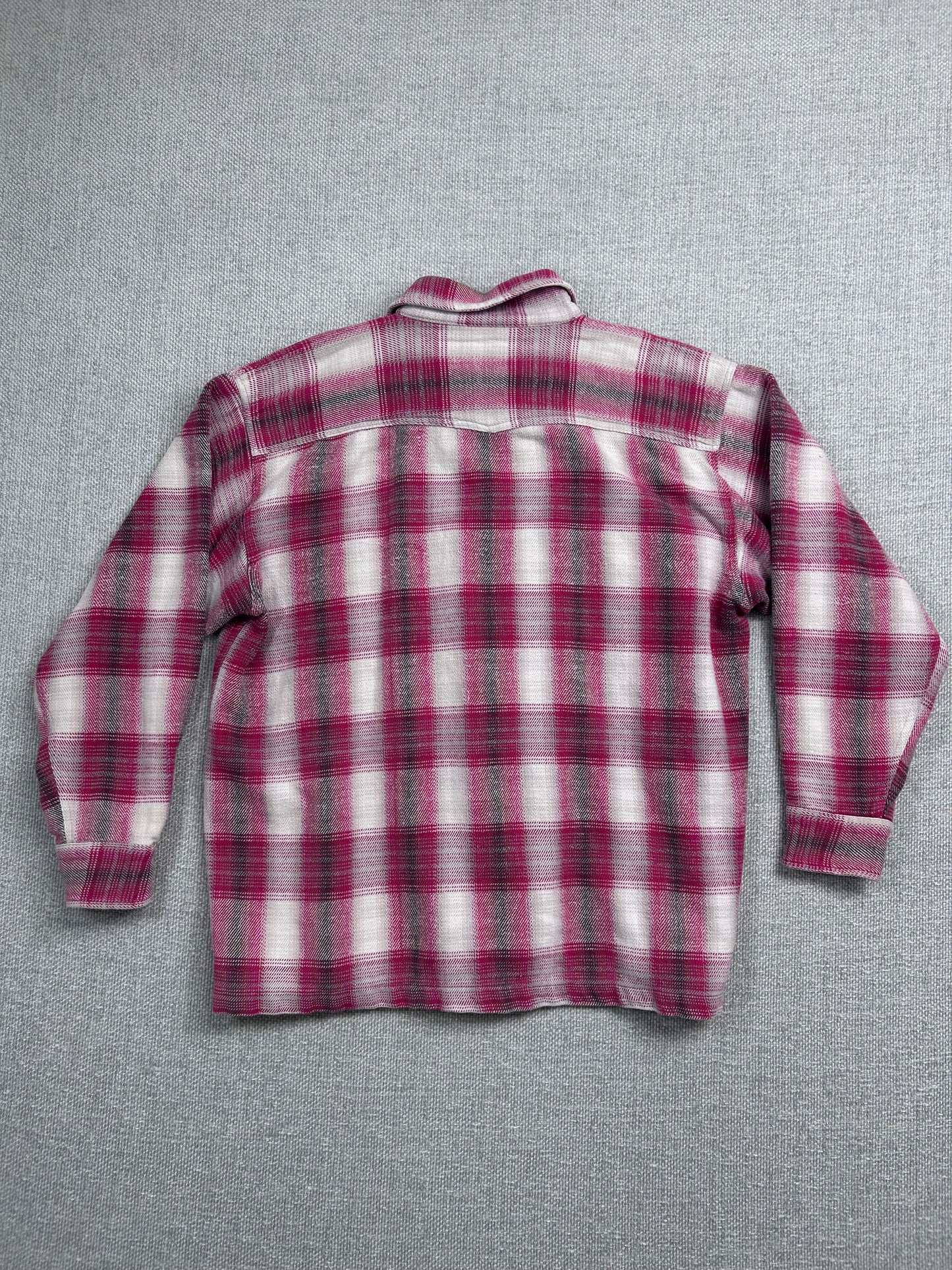 Y2K Red Zip Up Flannel