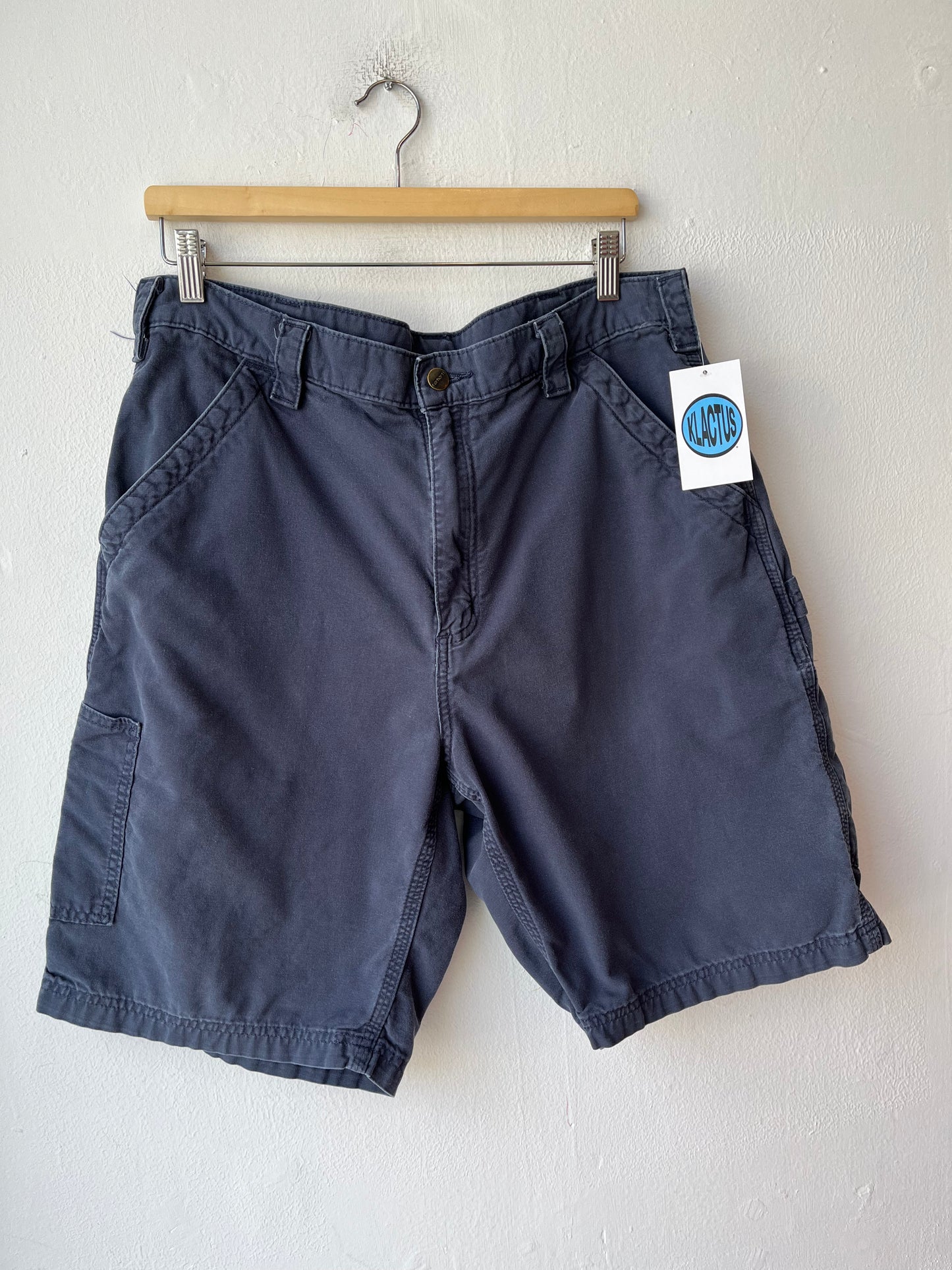 Y2K Navy Carhartt Shorts 34"