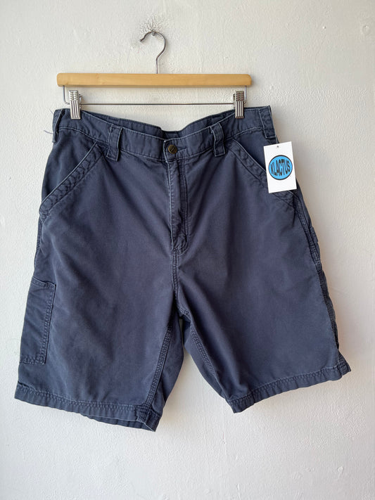 Y2K Navy Carhartt Shorts 34"