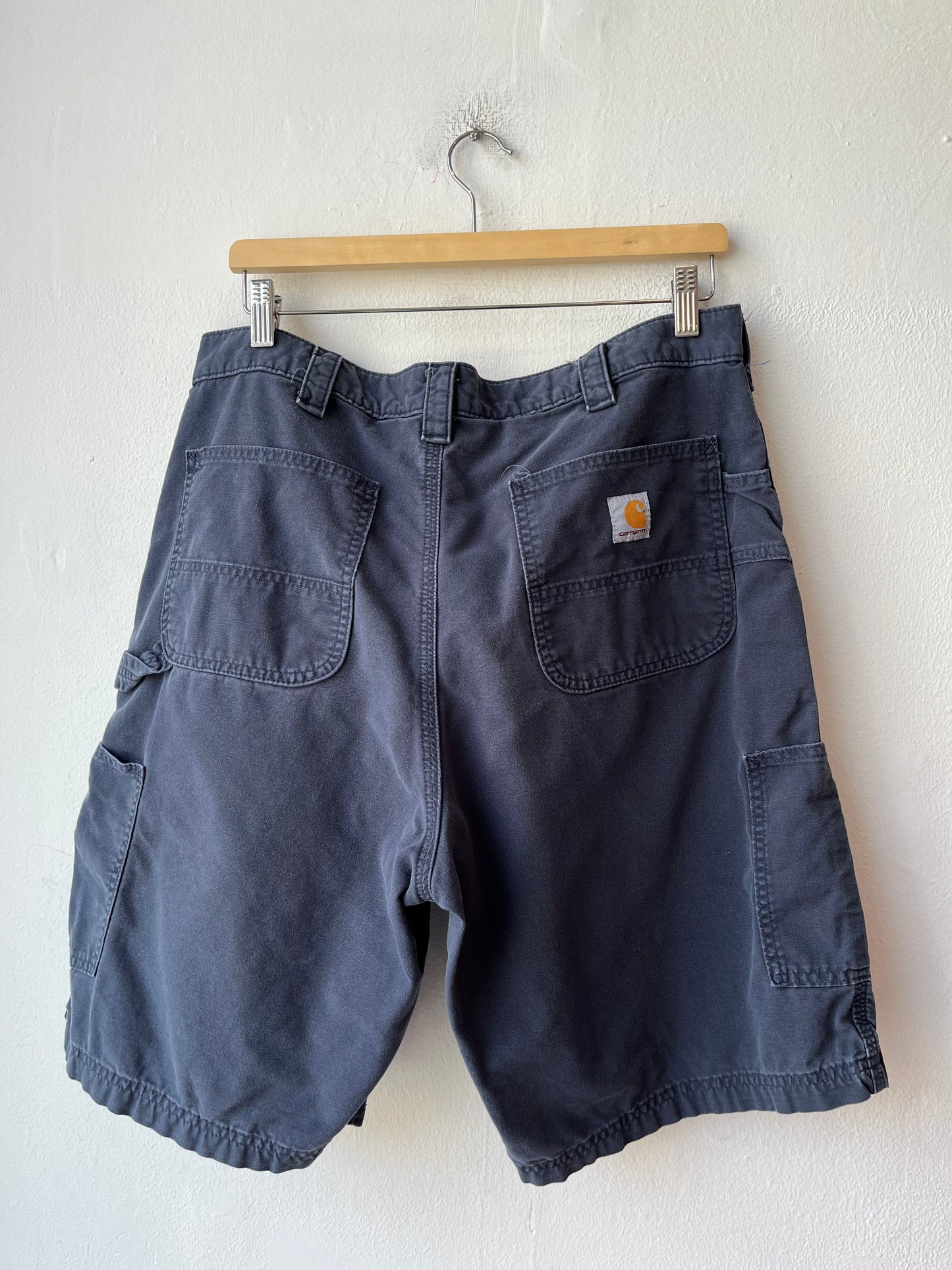 Y2K Navy Carhartt Shorts 34"