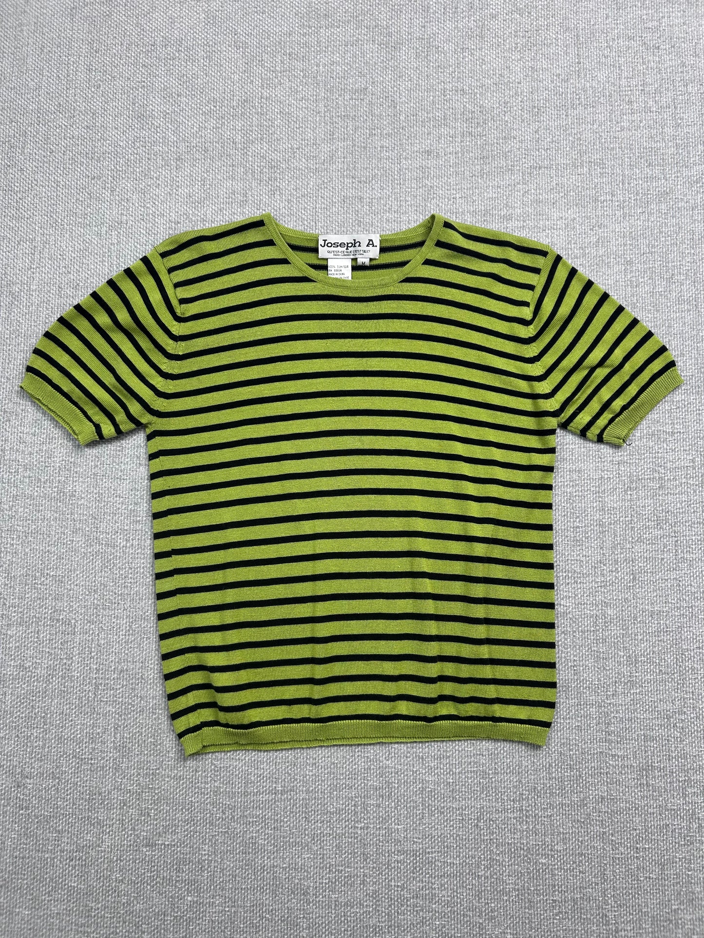 Y2K Striped Silk Top