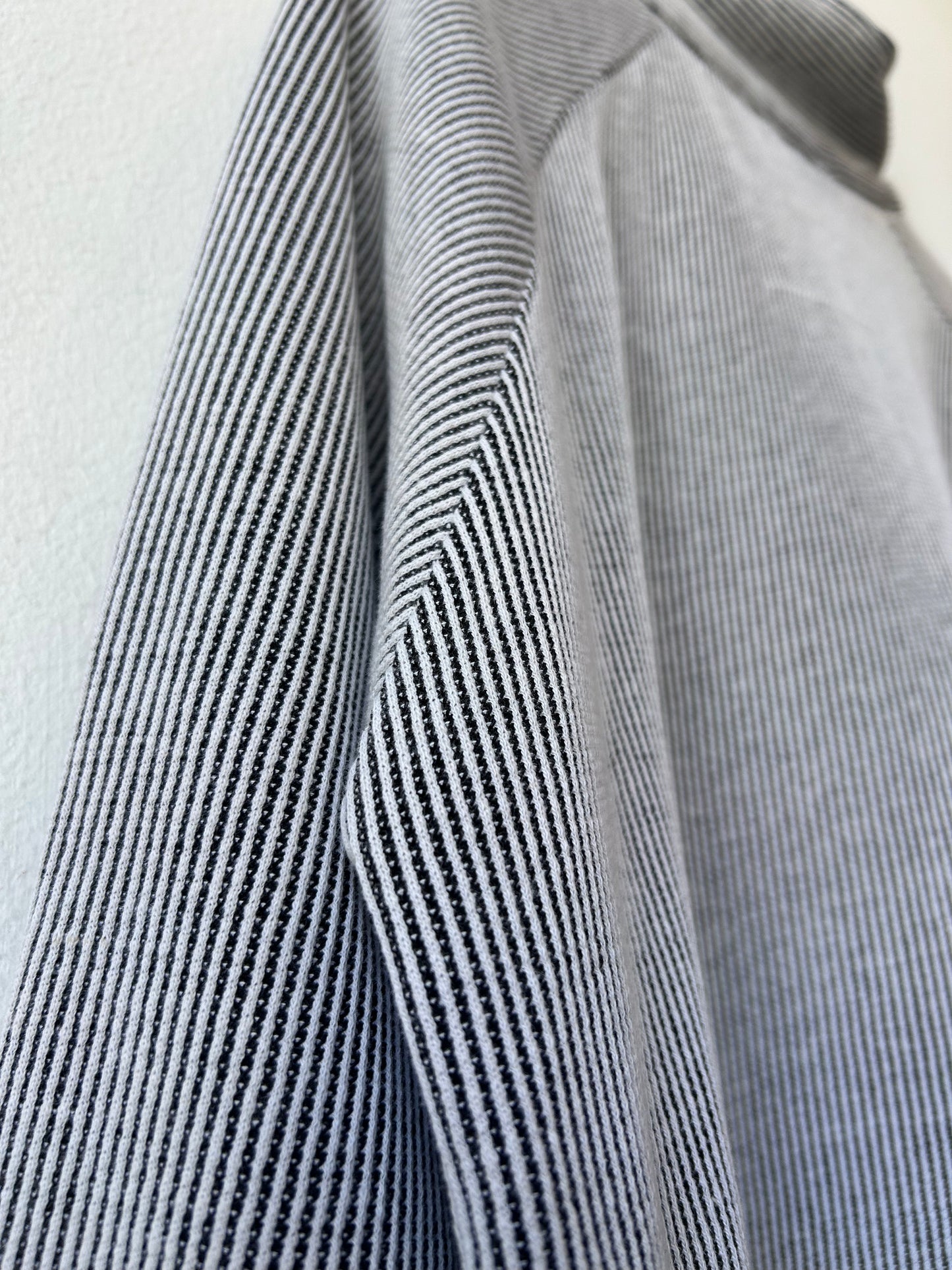 Y2K Striped 1/4 Zip Shirt