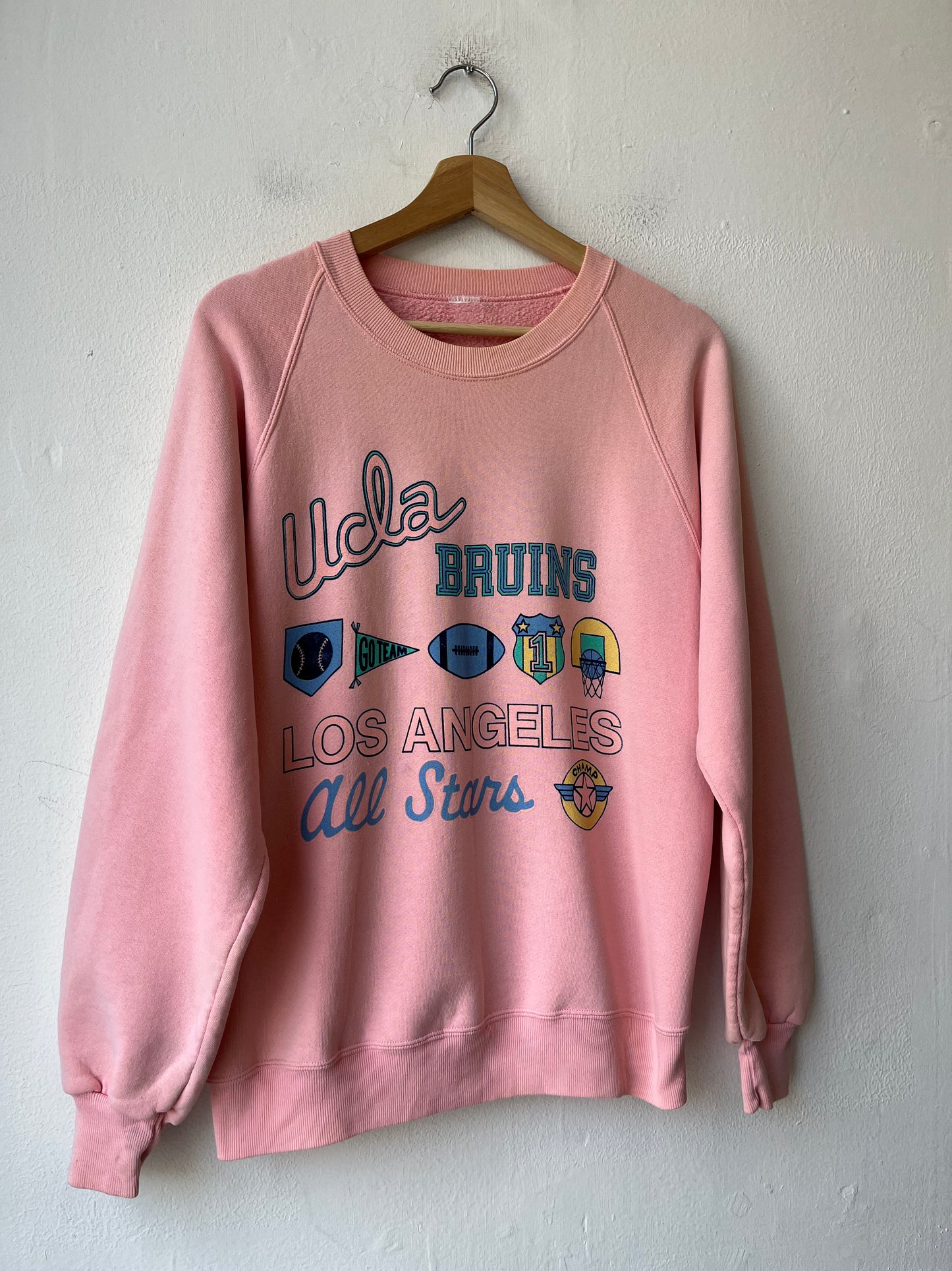 80's Pink UCLA Sweatshirt