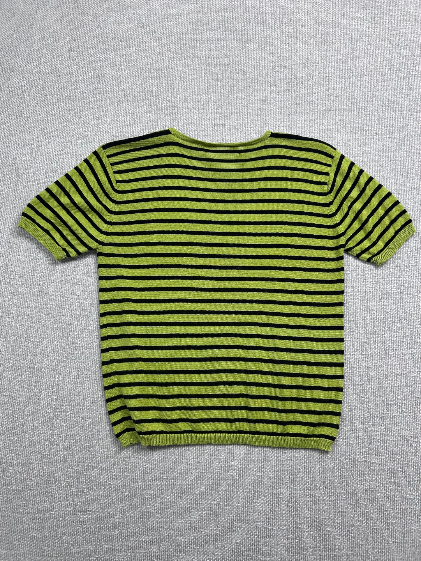 Y2K Striped Silk Top