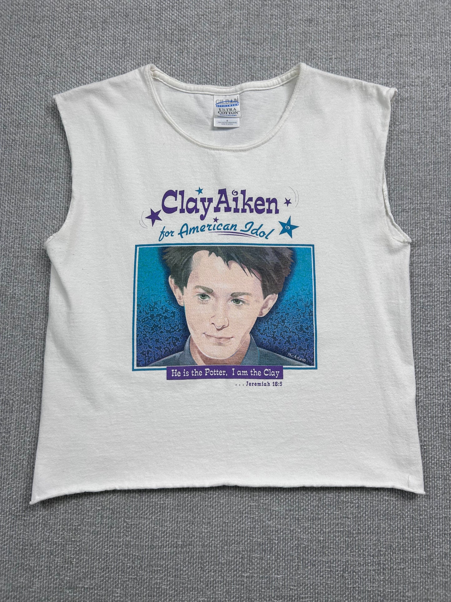Y2K Clay Aiken Cutoff Shirt