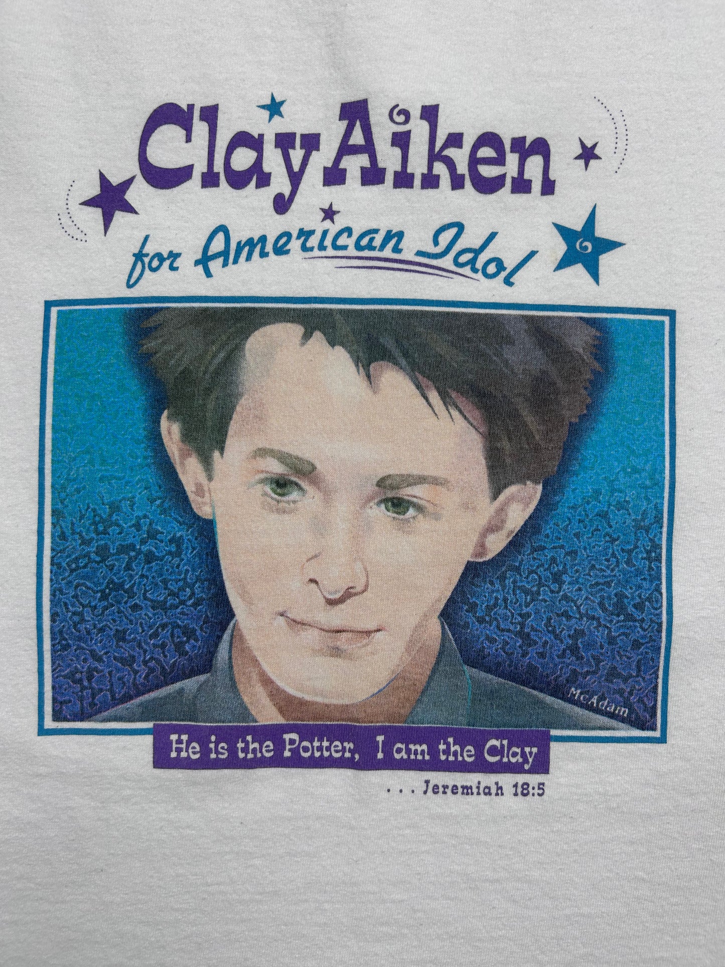 Y2K Clay Aiken Cutoff Shirt