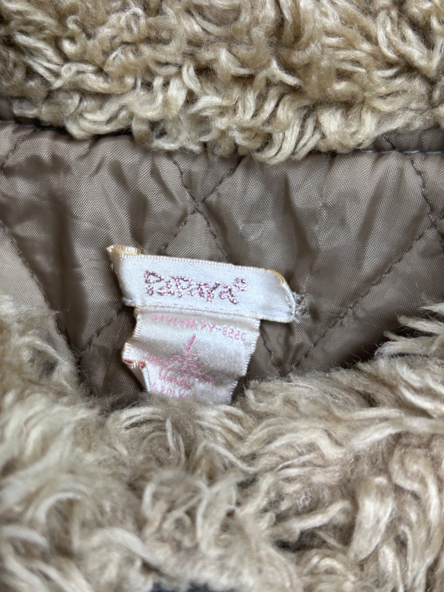 Y2K Camo Fur Lined Jacket