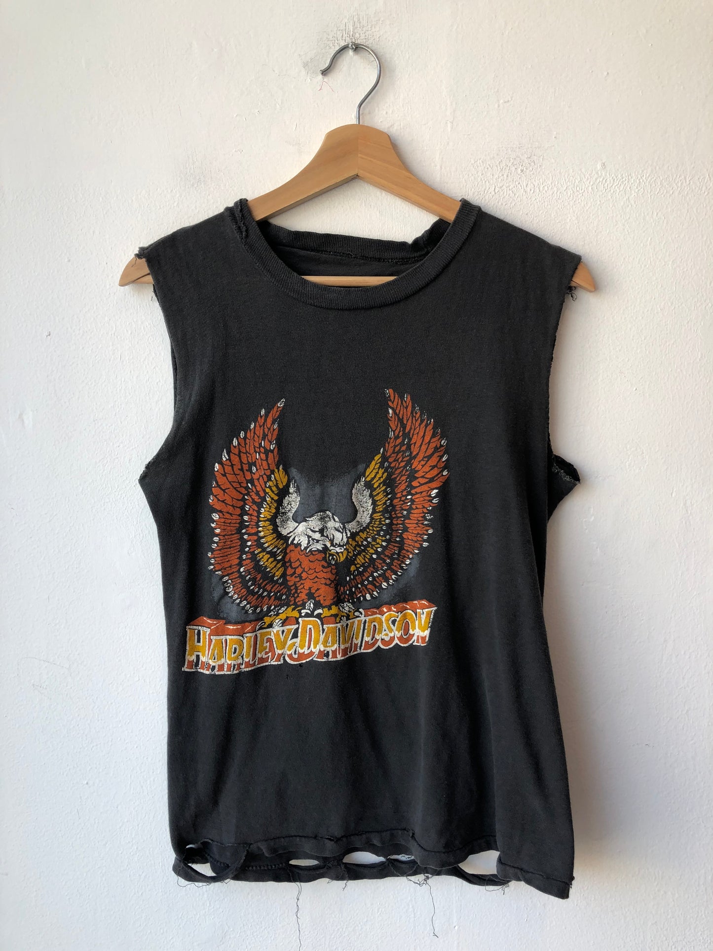 80's Harley Davidson Cutoff Shirt