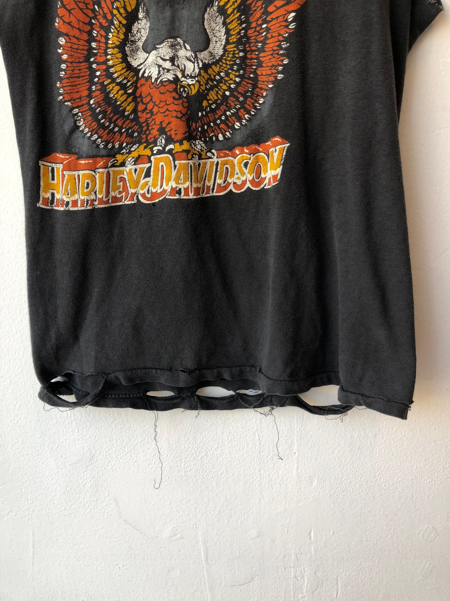 80's Harley Davidson Cutoff Shirt