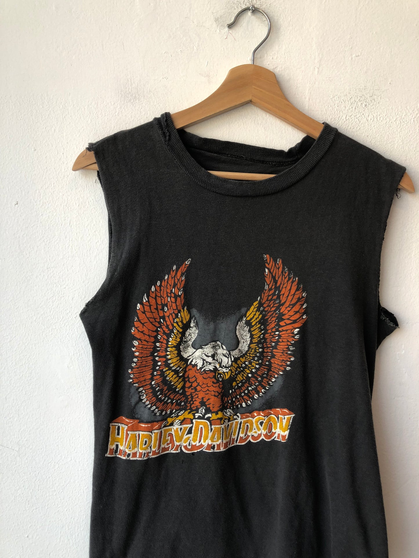 80's Harley Davidson Cutoff Shirt